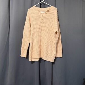 SHEIN Cream Knit Sweater